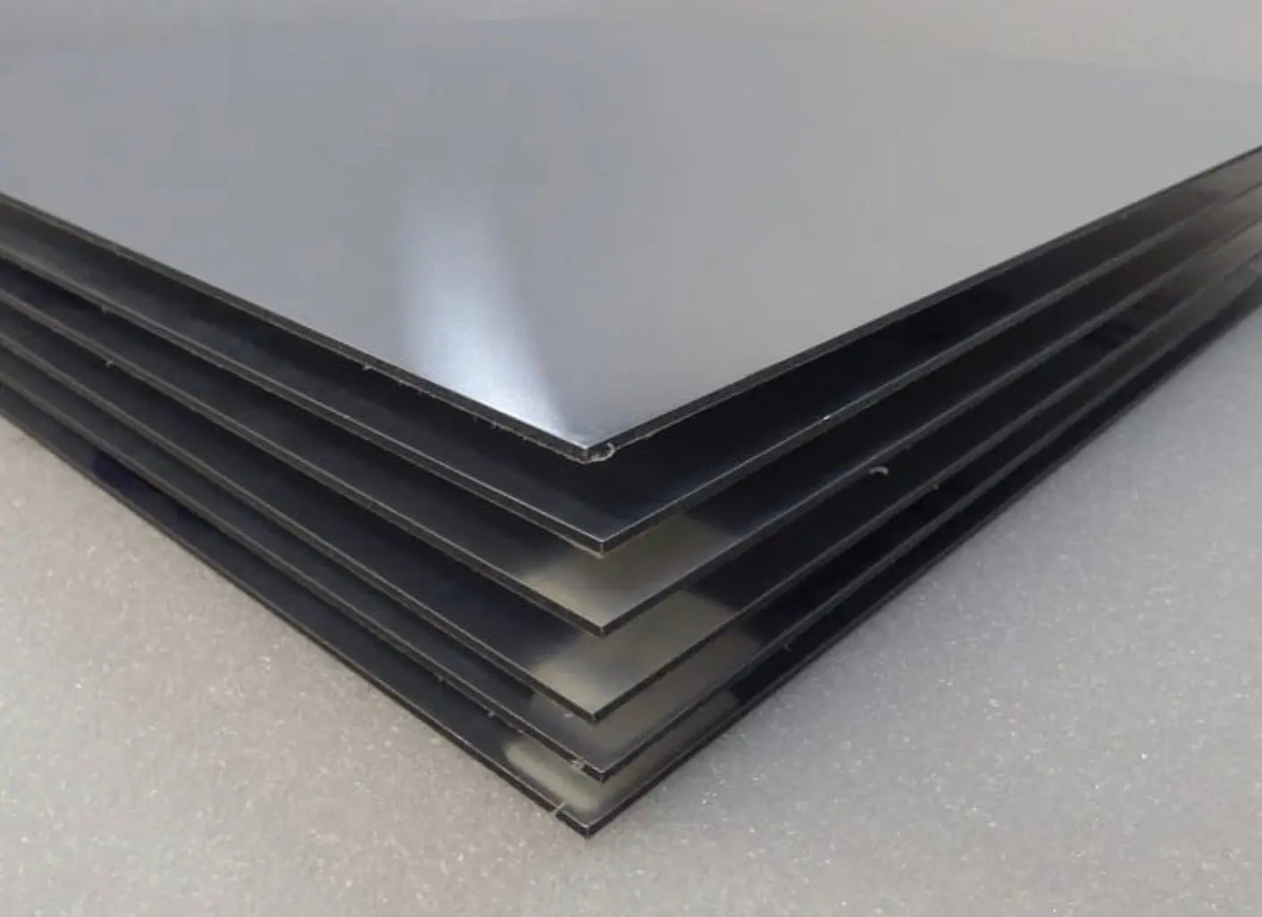 Black Aluminium Composite panels ATLUS MATERIALS