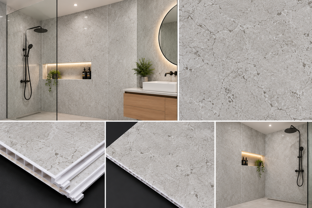 10mm PVC Marble Wet Walls Atlus Materials