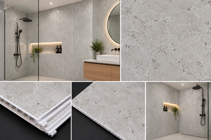 10mm PVC Marble Wet Walls Atlus Materials