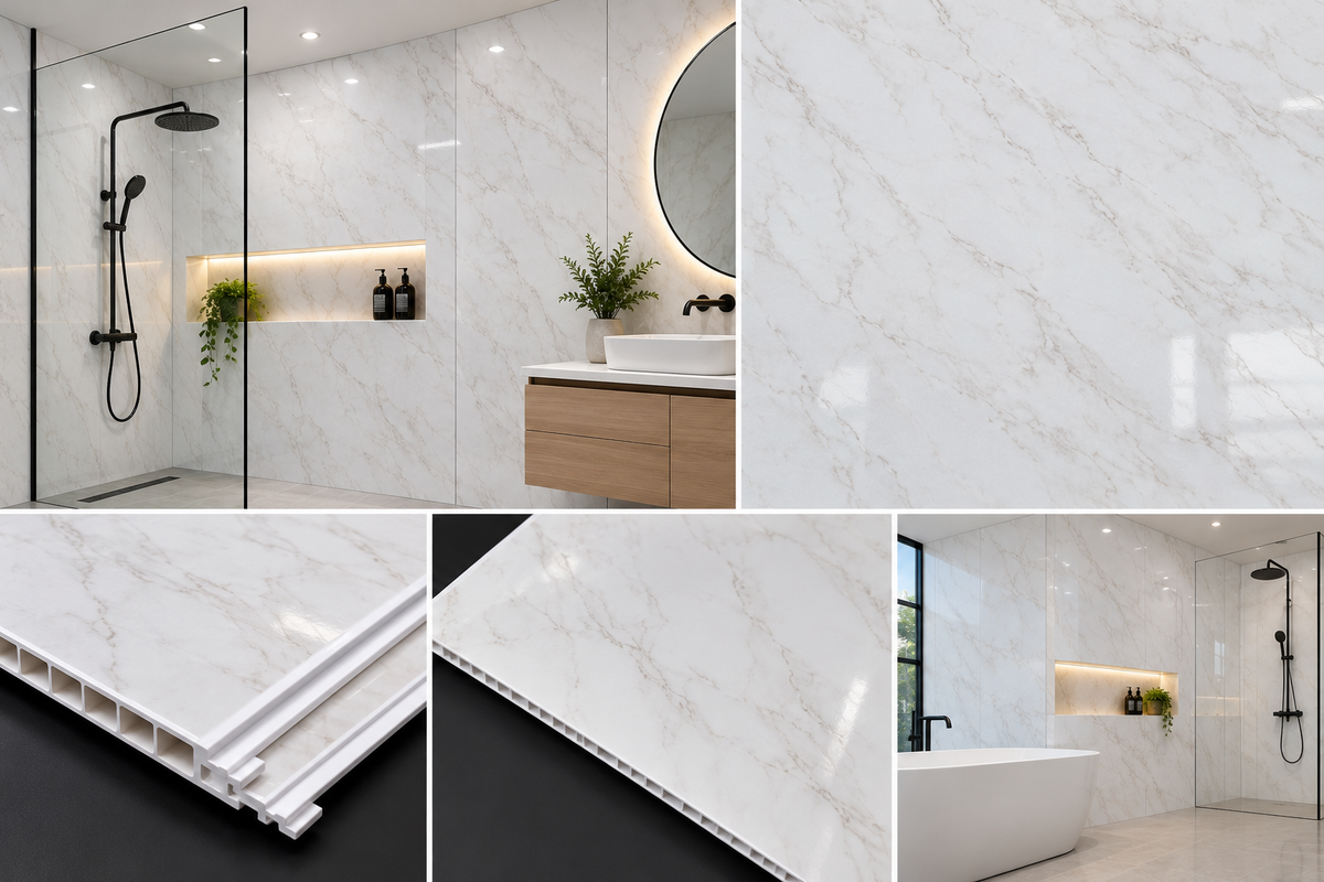 10mm PVC Marble Wet Walls Atlus Materials