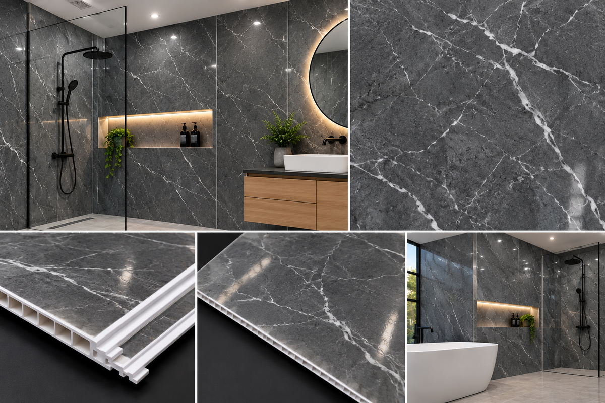 10mm PVC Marble Wet Walls Atlus Materials